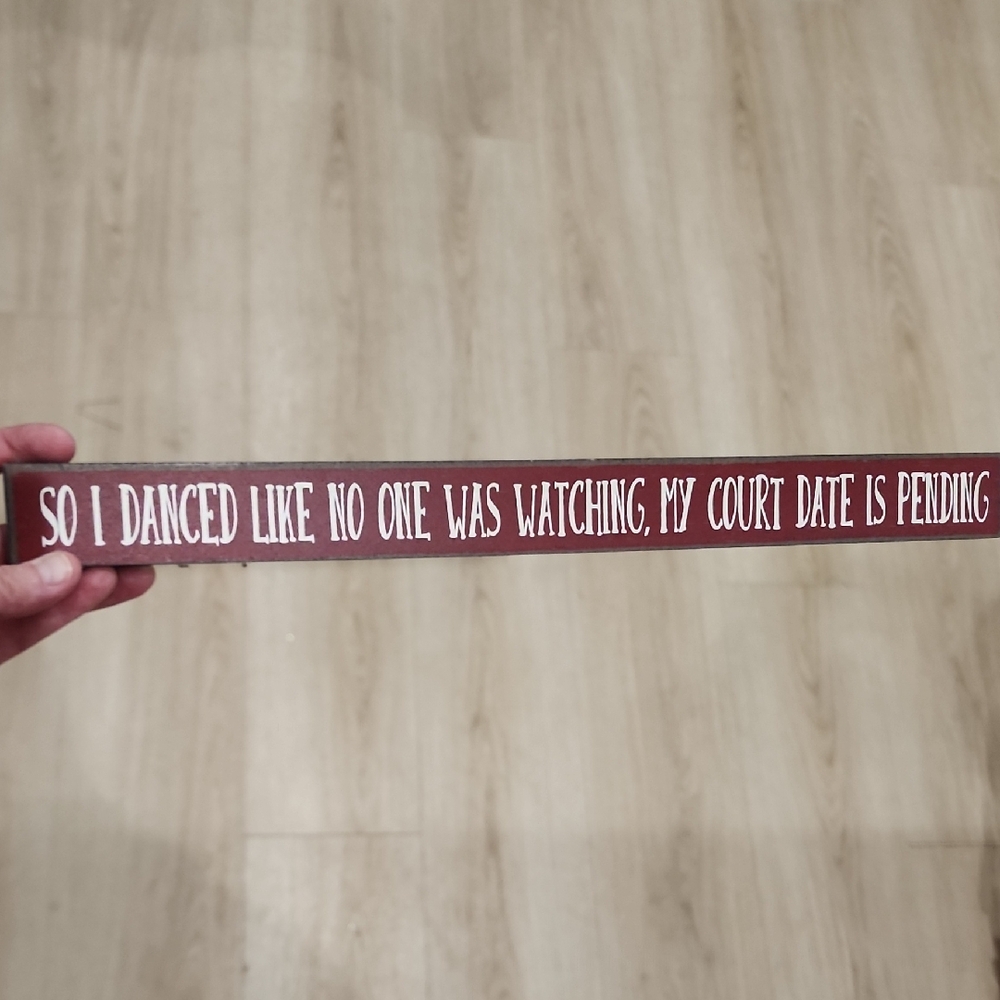 Humorous Brown Wall Sign